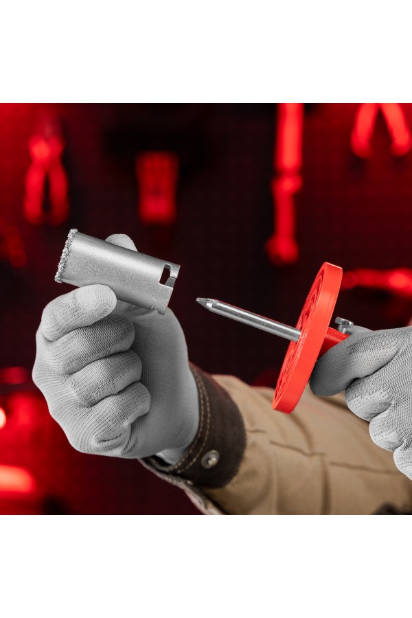 Набор коронок по керамической плитке, 33-53-67-73 мм, шестигранный хвостовик Matrix