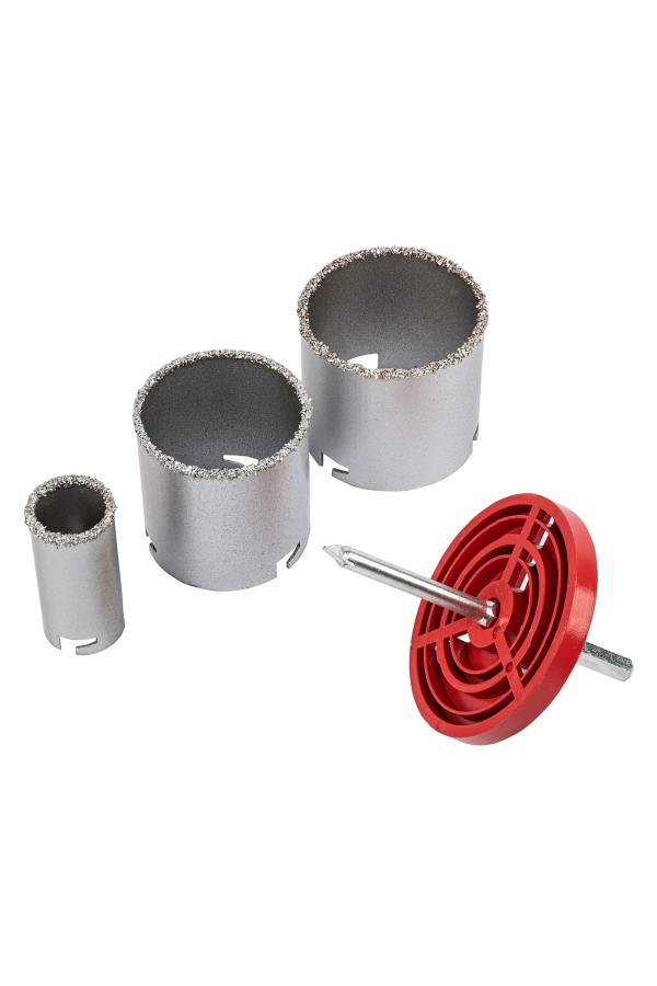 Набор коронок по керамической плитке, 33-67-73 мм, шестигранный хвостовик Matrix