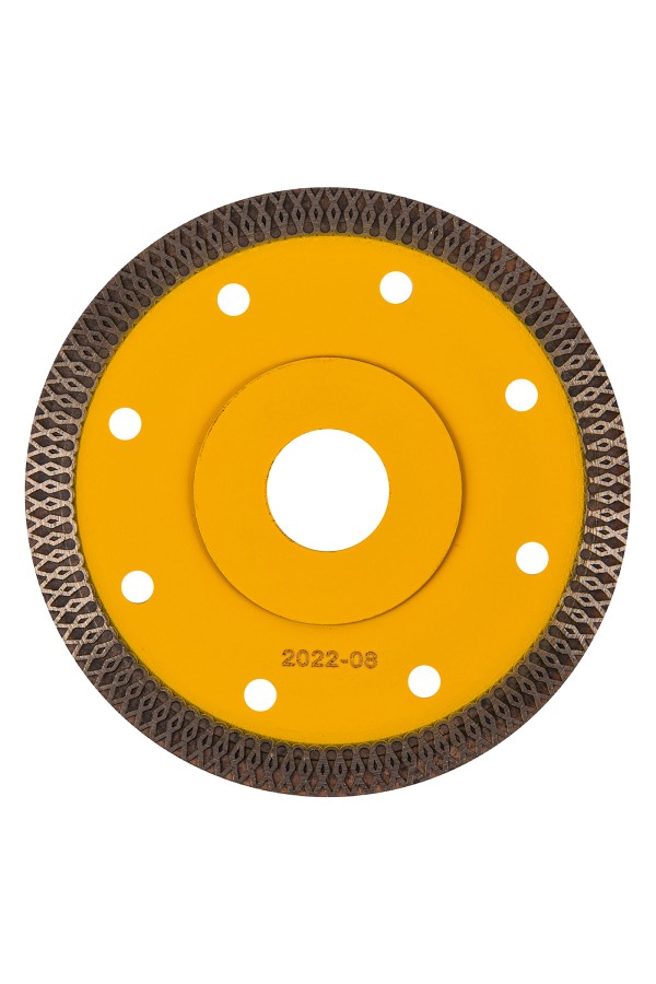 Диск алмазный отрезной 115 х 22,2мм, сплошной, супертонкий, горячий пресс, сухой/мокрый рез Denzel
