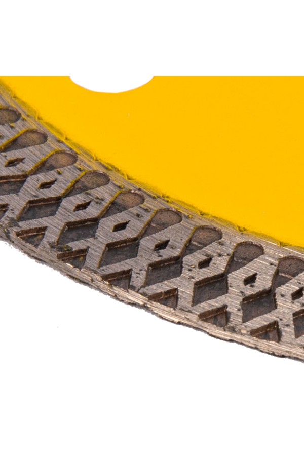 Диск алмазный отрезной 115 х 22,2мм, сплошной, супертонкий, горячий пресс, сухой/мокрый рез Denzel