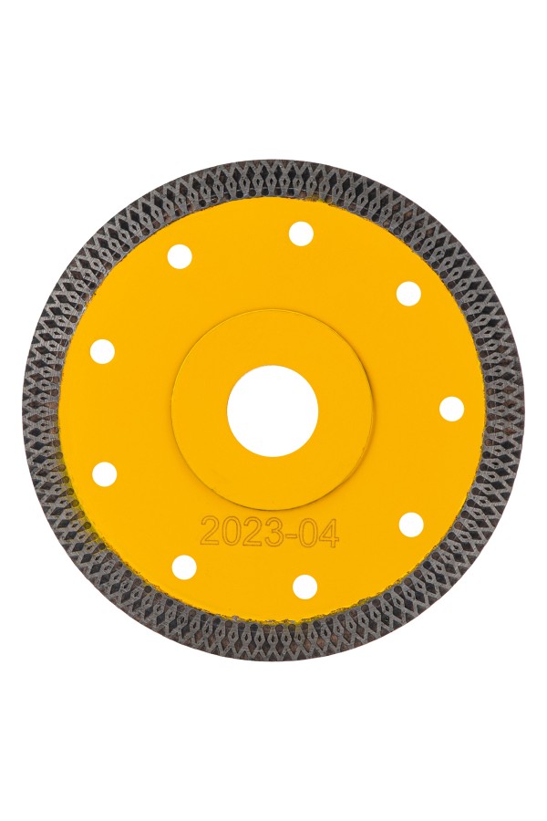 Диск алмазный отрезной 125 х 22,2мм, сплошной, супертонкий, горячий пресс, сухой/мокрый рез Denzel