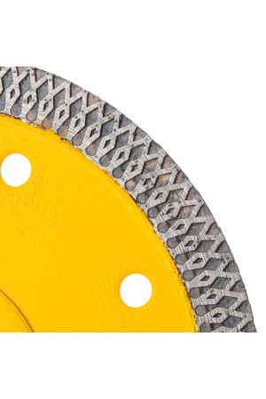 Диск алмазный отрезной 125 х 22,2мм, сплошной, супертонкий, горячий пресс, сухой/мокрый рез// Denzel