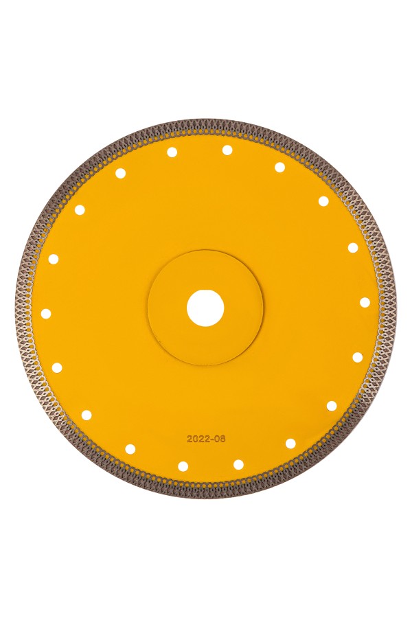 Диск алмазный отрезной 230 х 22,2мм, сплошной, супертонкий, горячий пресс, сухой/мокрый рез Denzel