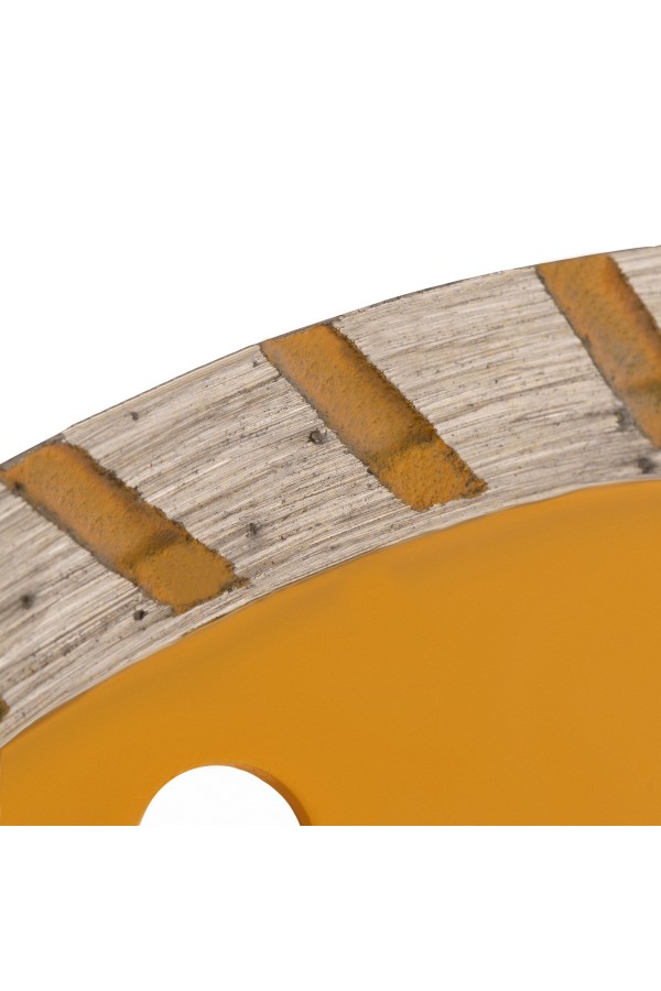 Диск алмазный, отрезной Turbo, 115 х 22.2 мм, сухая резка Denzel