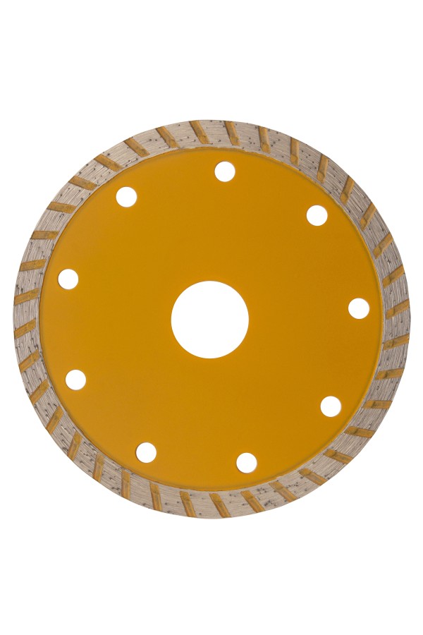 Диск алмазный, отрезной Turbo, 115 х 22.2 мм, сухая резка Denzel