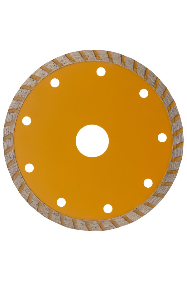 Диск алмазный, отрезной Turbo, 125 х 22.2 мм, сухая резка Denzel