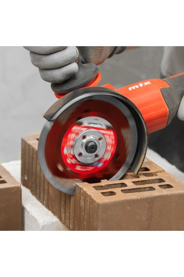 Диск алмазный, отрезной сегментный с защитными сект, 125 х 22.2 мм, сухая резка Matrix Professional