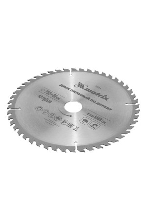 Пильный диск по дереву, 235 х 32 мм, 48 зубьев, кольцо 30/32 Matrix Professional
