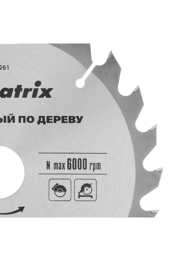 Пильный диск по дереву, 200 х 32 мм, 24 зуба, кольцо 30/32 Matrix Professional