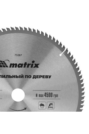 Пильный диск по дереву, 305 х 30 мм, 96 зубьев Matrix Professional