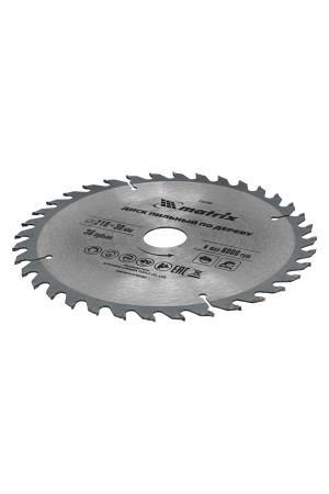 Пильный диск по дереву, 210 х 30 мм, 36 зубьев Matrix Professional