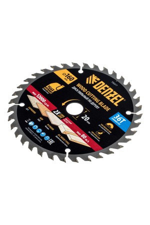 Пильный диск по дереву ф160 х 20 мм, 36 зубьев Denzel