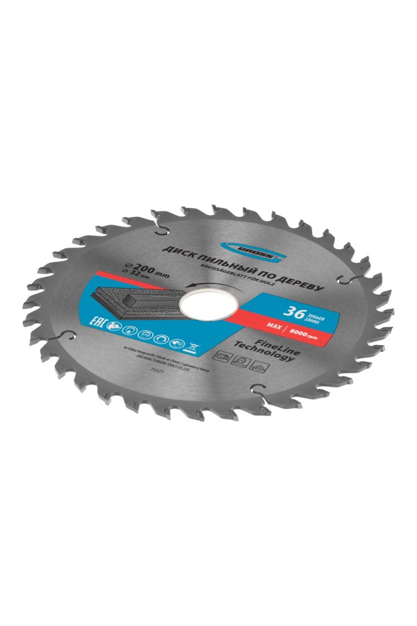 Пильный диск по дереву 200 x 32/30 x 36Т Gross