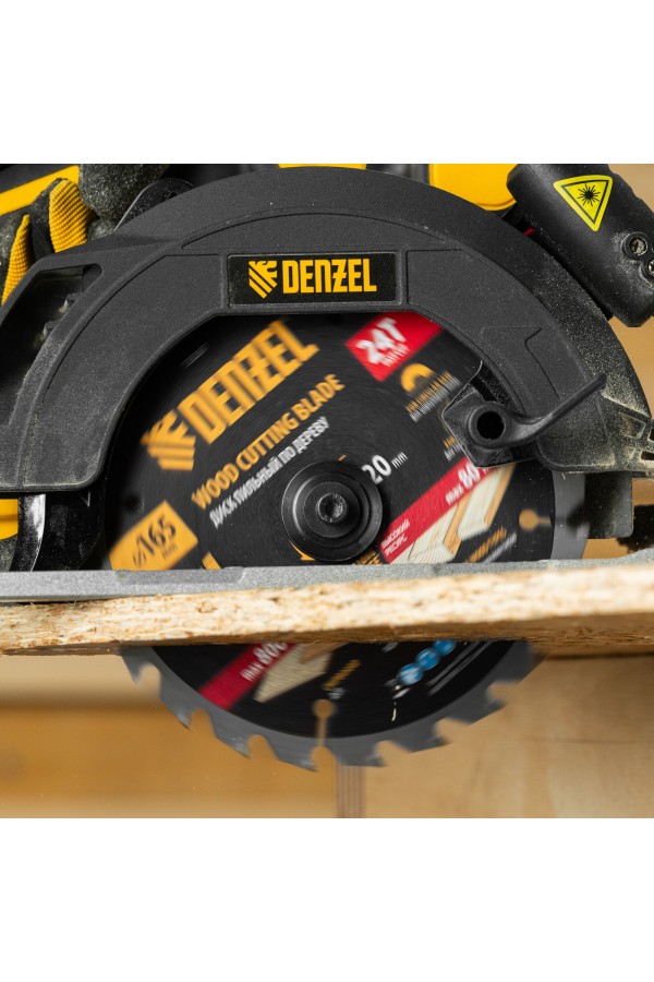 Пильный диск по дереву ф165 х 20 мм, 24 зубьев, тонкий Denzel