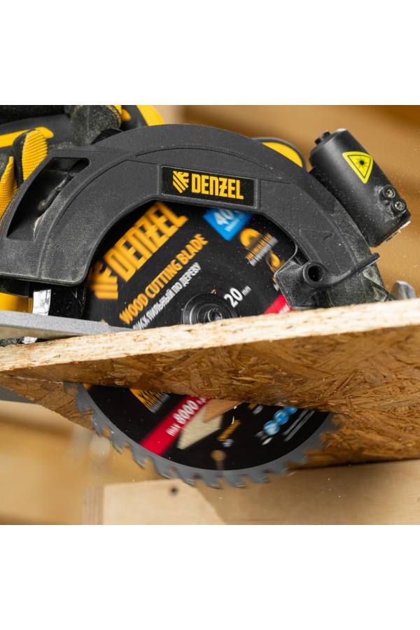 Пильный диск по дереву ф185 х 20 мм, 40 зубьев Denzel