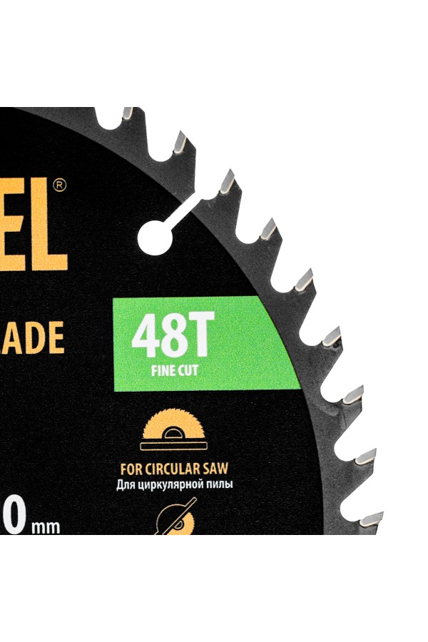 Пильный диск по дереву ф185 х 20 мм, 48 зубьев, тонкий Denzel