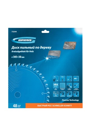 Пильный диск по дереву 305 x 30 x 48Т Gross