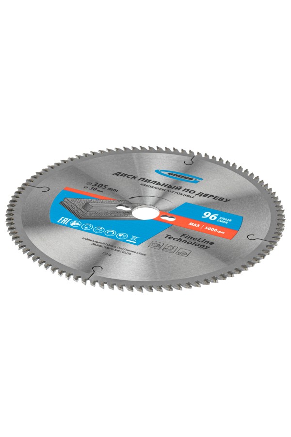 Пильный диск по дереву 305 x 30 x 96 Т Gross