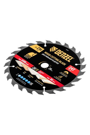 Пильный диск по дереву ф216 х 20 мм, 24 зубьев Denzel