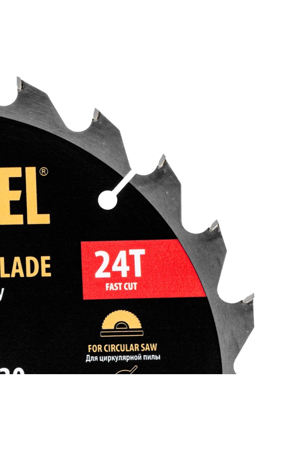 Пильный диск по дереву ф235 х 30 мм, 24 зубьев Denzel