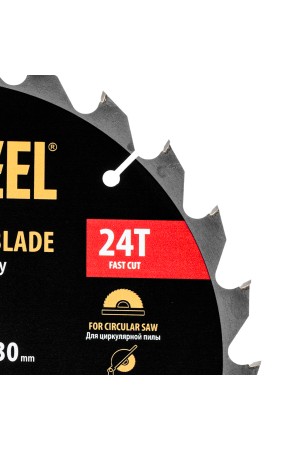 Пильный диск по дереву ф250 х 30 мм, 24 зубьев Denzel