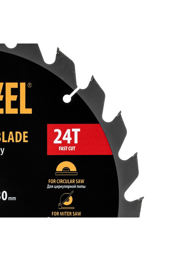 Пильный диск по дереву ф300 х 30 мм, 24 зубьев Denzel