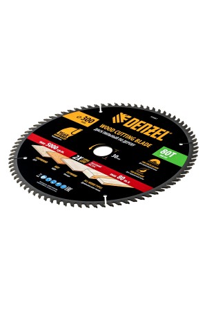 Пильный диск по дереву ф300 х 30 мм, 80 зубьев Denzel