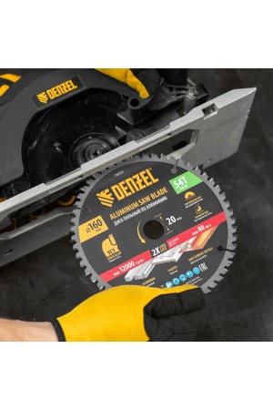 Пильный диск по алюминию ф160 х 20 мм, 54 зубьев Denzel