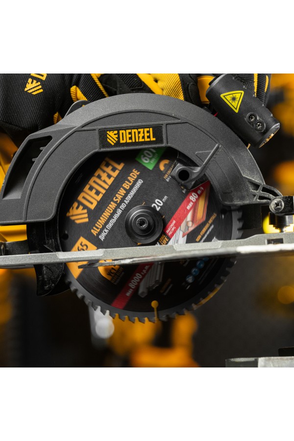 Пильный диск по алюминию ф165 х 20 мм, 60 зубьев Denzel