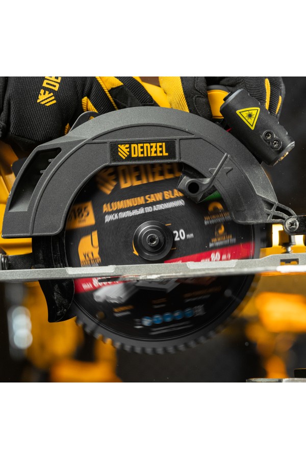 Пильный диск по алюминию ф185 х 20 мм, 64 зубьев Denzel