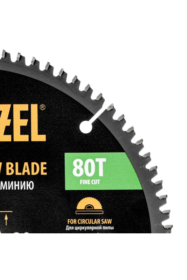 Пильный диск по алюминию ф210 х 30 мм, 80 зубьев Denzel