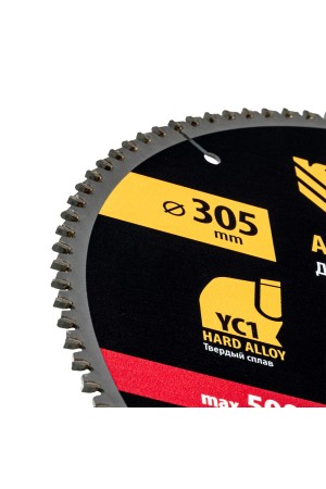 Пильный диск по алюминию ф305 х 30 мм, 100 зубьев Denzel