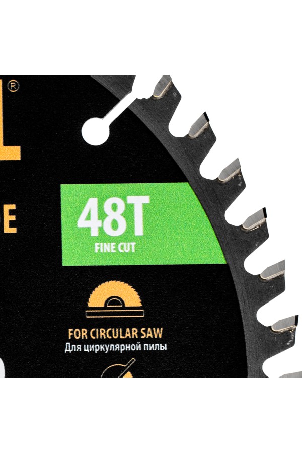 Пильный диск по ламинату ф190 х 30 мм, 48 зубьев Denzel