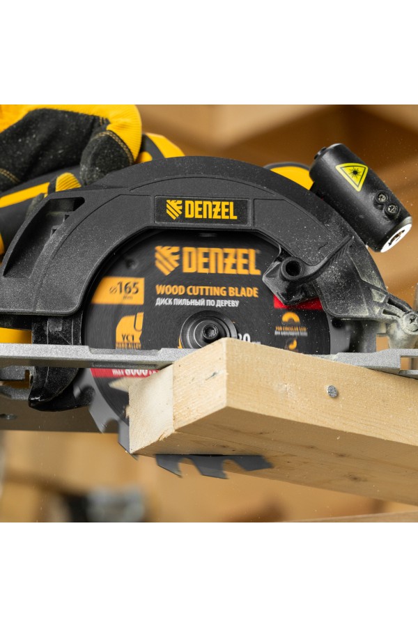 Пильный диск по дереву с гвоздями, ф165 х 20 мм, 20 зубов Denzel