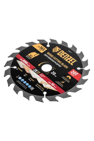 Пильный диск по дереву с гвоздями, ф165 х 20 мм, 20 зубов Denzel