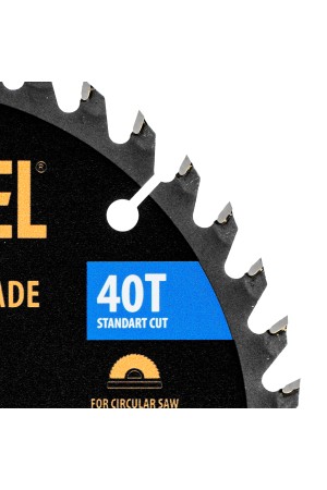 Пильный диск по дереву с гвоздями, ф165 х 20 мм, 40 зубов Denzel