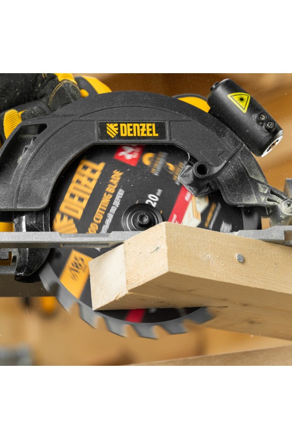 Пильный диск по дереву с гвоздями, ф185 х 20 мм, 24 зубов Denzel