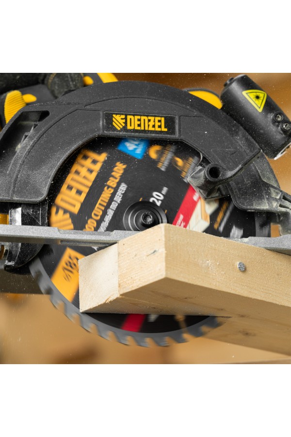 Пильный диск по дереву с гвоздями, ф185 х 20 мм, 40 зубов Denzel