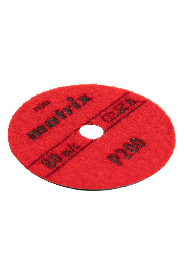 Алмазный гибкий шлифовальный круг, 100 мм, P200, сухое шлифование, 5 ш. Matrix