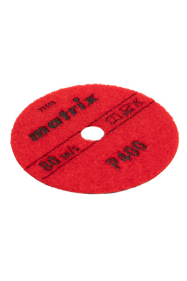 Алмазный гибкий шлифовальный круг, 100 мм, P400, сухое шлифование, 5 шт. Matrix