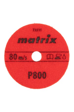 Алмазный гибкий шлифовальный круг, 100 мм, P800, мокрое шлифование, 5 шт. Matrix