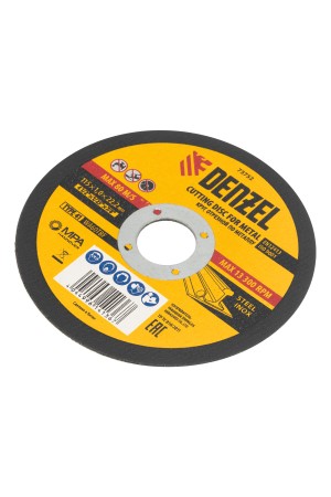 Круг отрезной по металлу, 115 х 1 х 22.2 мм Denzel