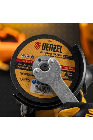 Круг отрезной по металлу, 115 х 1 х 22.2 мм Denzel