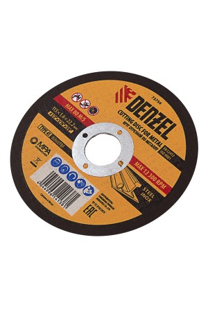 Круг отрезной по металлу, 115 х 1.6 х 22.2 мм Denzel