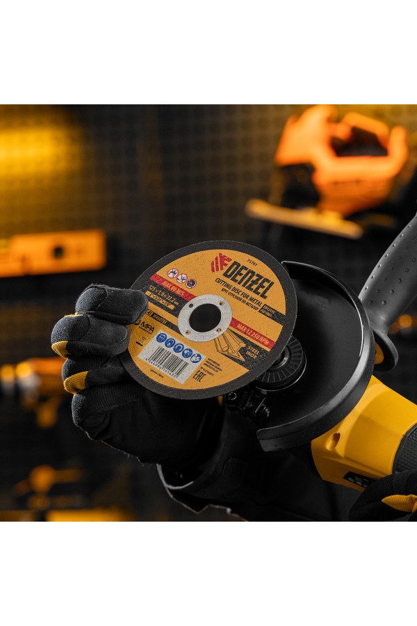 Круг отрезной по металлу, 125 х 1 х 22.2 мм Denzel