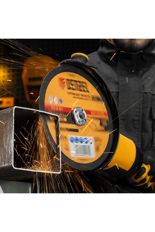 Круг отрезной по металлу, 230 х 2,0 х 22,2 мм, A36TBF, в метал.банке, 5 шт. Denzel