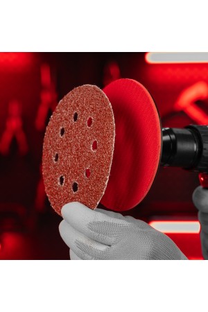 Круг абразивный на ворсовой подложке под 