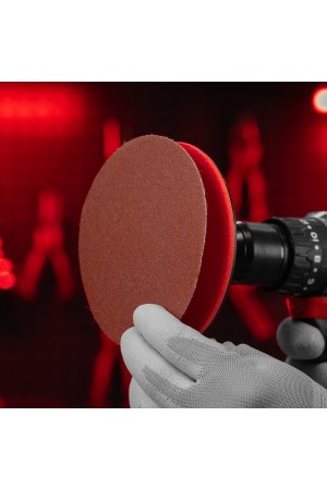 Круг абразивный на ворсовой подложке под 