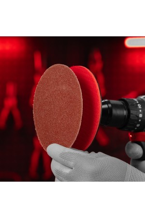 Круг абразивный на ворсовой подложке под 