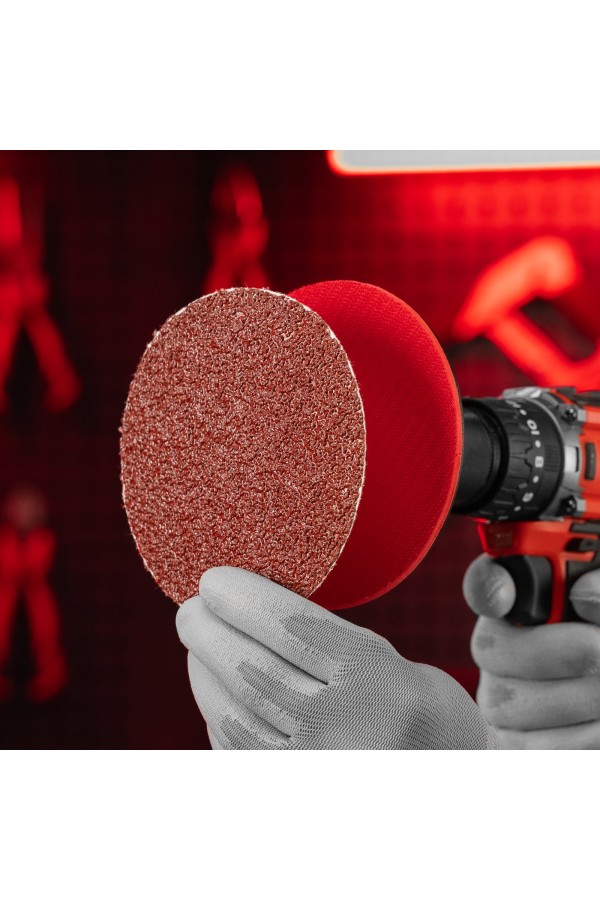 Круг абразивный на ворсовой подложке под 